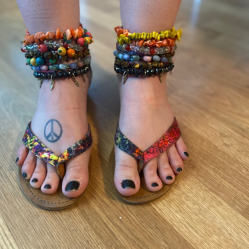 Beaded sandals